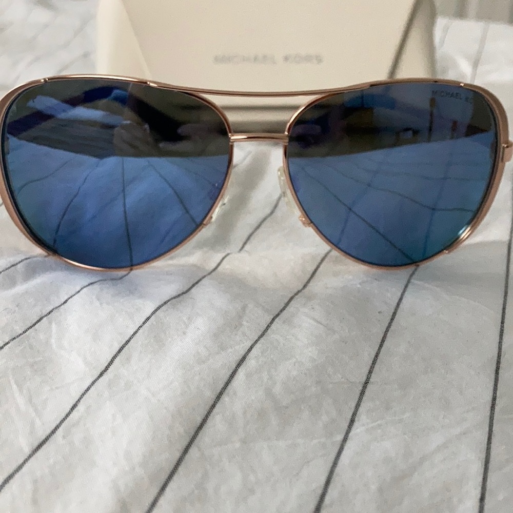 Michael Kors Blue Aviators